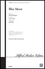 Blue Moon SAB choral sheet music cover